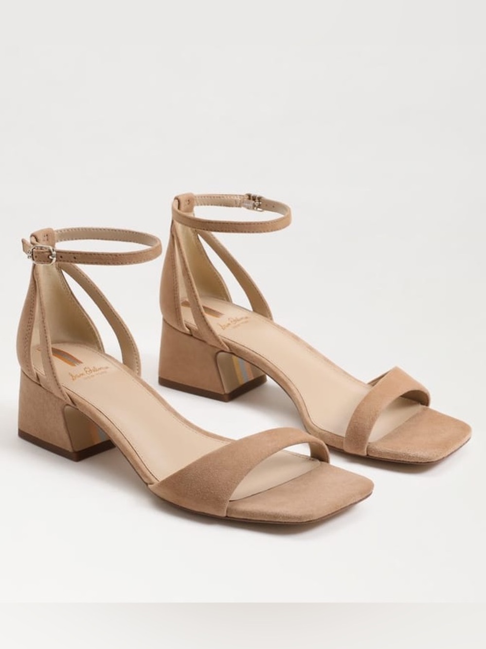 Sam Edelman Wilson Kitten Heel • Ankle-Strap Block Heel Sandals • Size 7 • EUC
